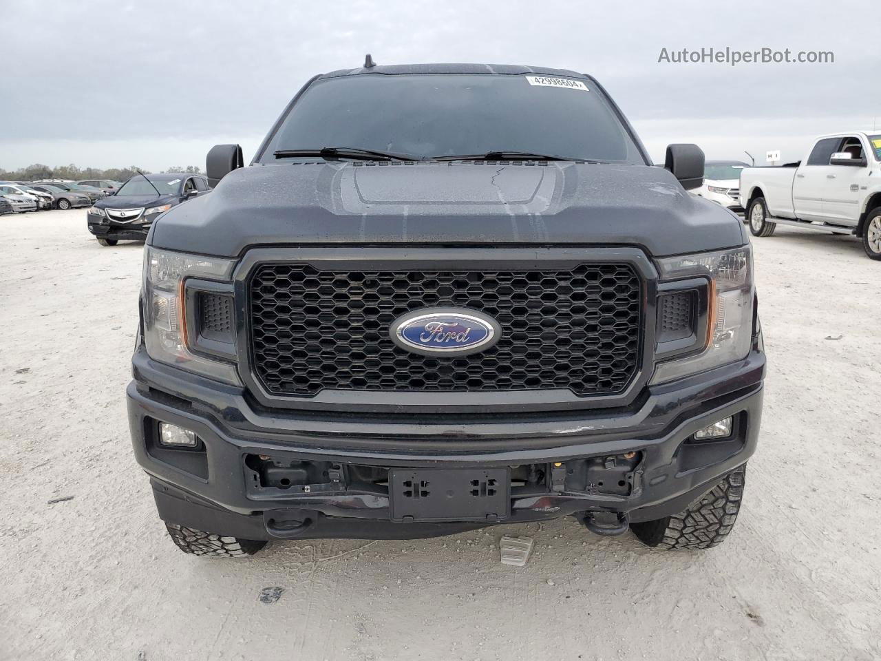 2018 Ford F150 Supercrew Black vin: 1FTFW1E52JFA22101