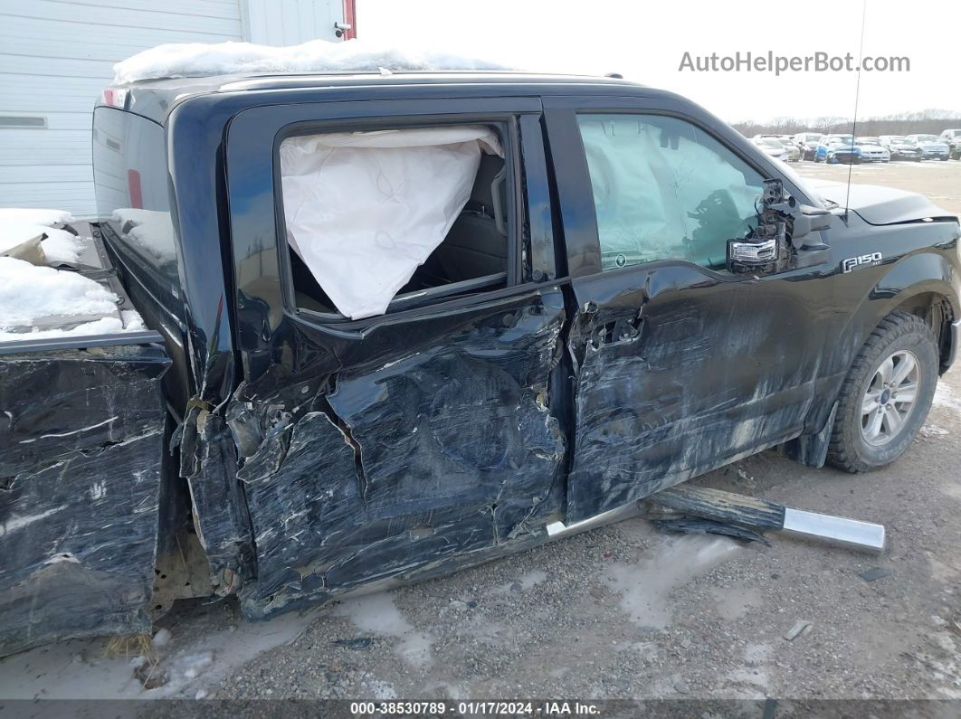 2018 Ford F-150 Xlt Black vin: 1FTFW1E52JFB90742