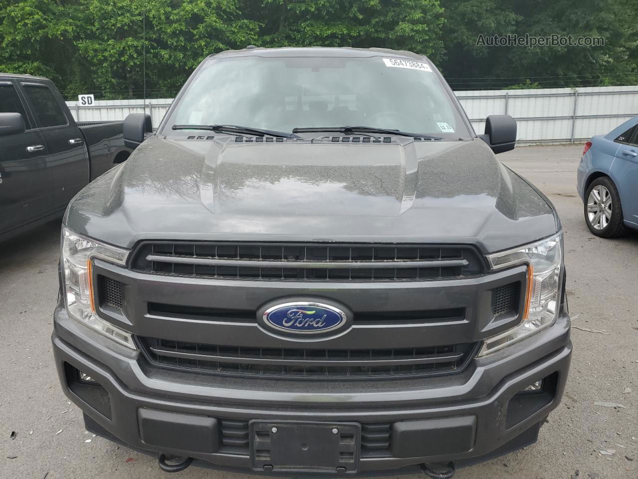 2018 Ford F150 Supercrew Gray vin: 1FTFW1E52JFE54896