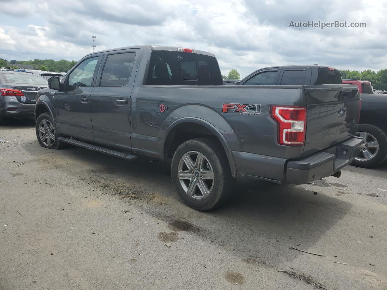 2018 Ford F150 Supercrew Gray vin: 1FTFW1E52JFE54896