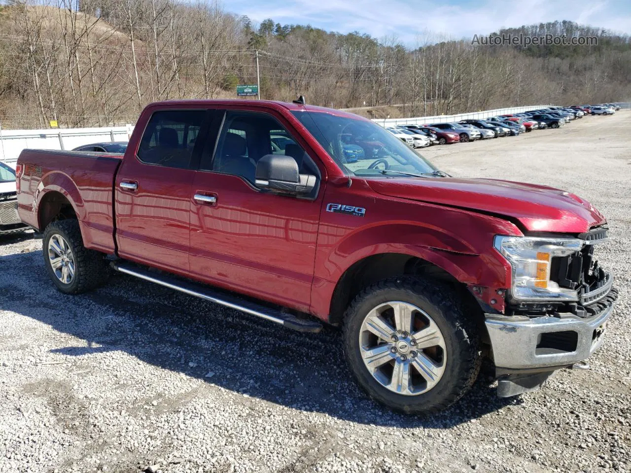 2019 Ford F150 Supercrew Red vin: 1FTFW1E52KFC54828