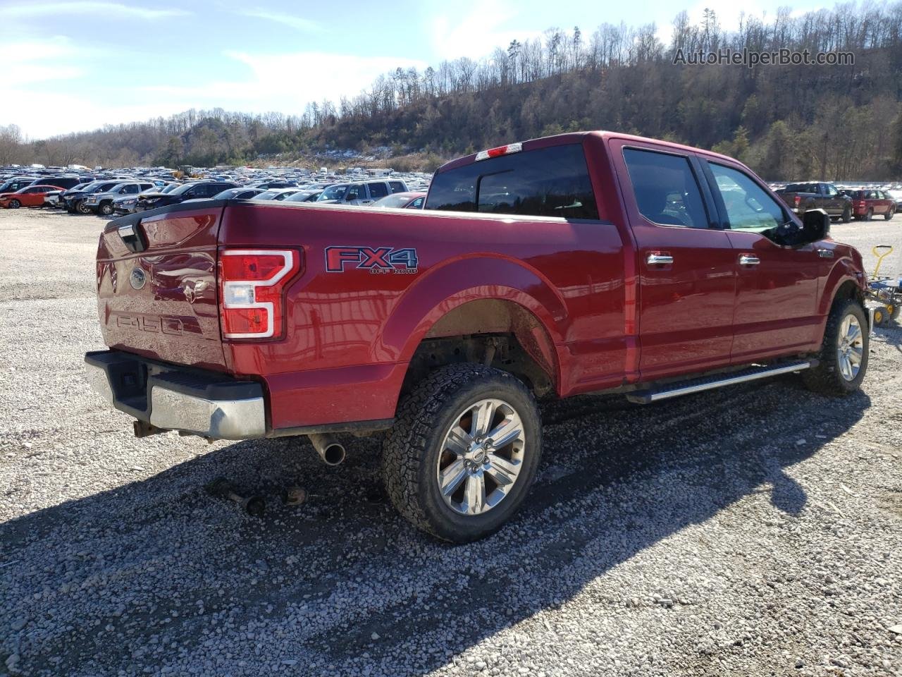 2019 Ford F150 Supercrew Red vin: 1FTFW1E52KFC54828