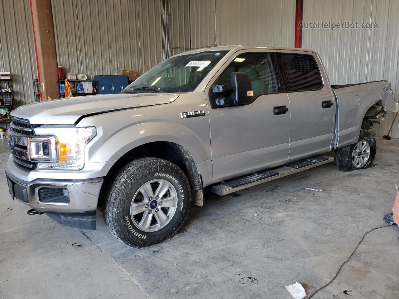 2018 Ford F150 Supercrew Silver vin: 1FTFW1E54JFC48835