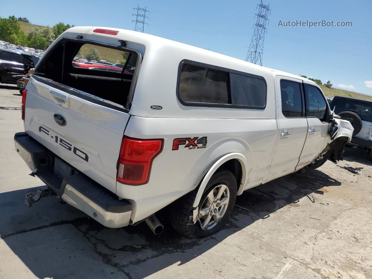 2018 Ford F150 Supercrew Белый vin: 1FTFW1E55JKE61946