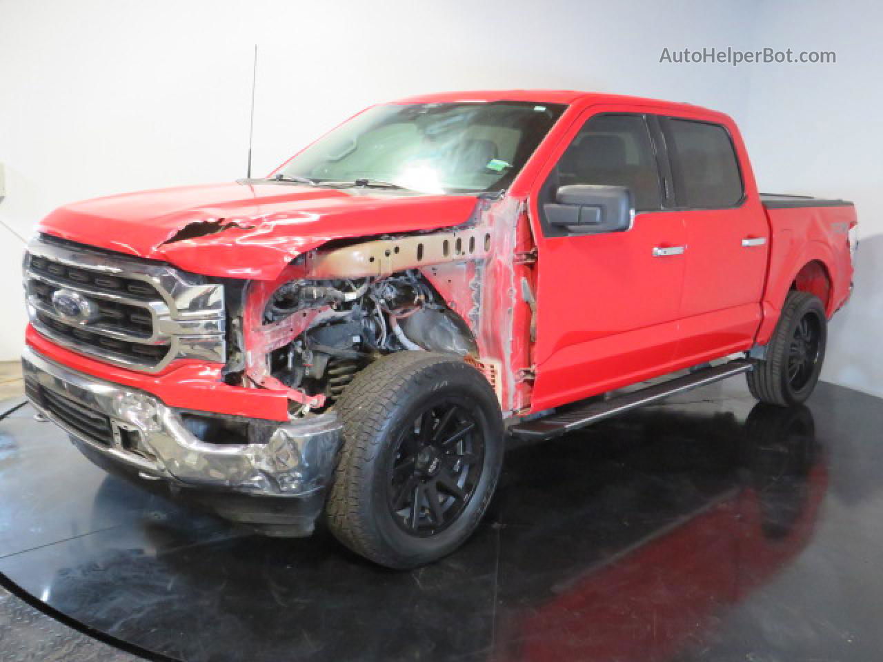2021 Ford F150 Supercrew Красный vin: 1FTFW1E55MKE81411