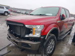 2018 Ford F-150 Lariat Red vin: 1FTFW1E57JFB47806