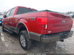 2018 Ford F-150 Lariat Red vin: 1FTFW1E57JFB47806