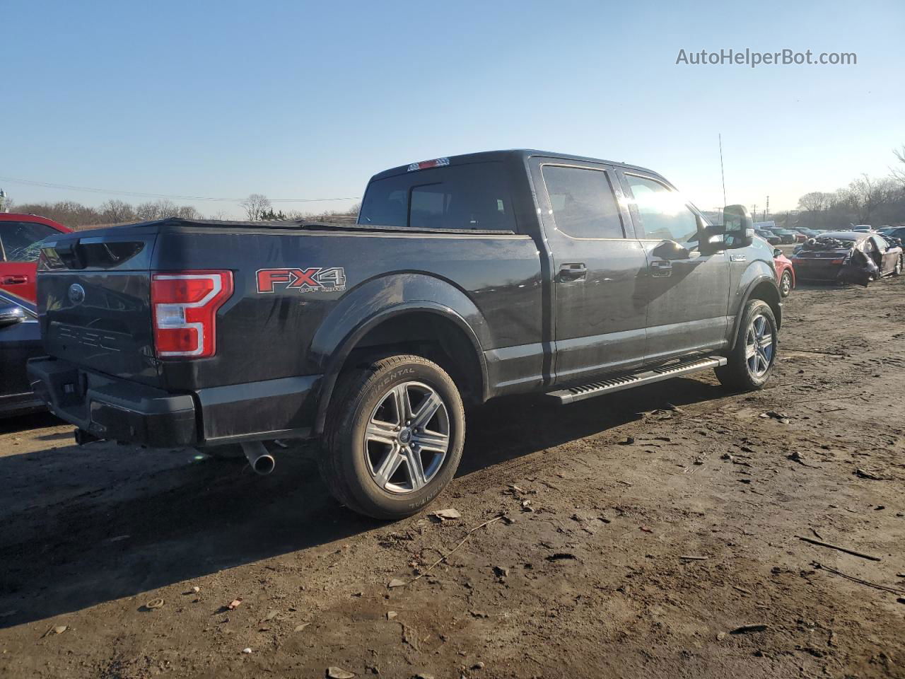 2019 Ford F150 Supercrew Черный vin: 1FTFW1E57KFD05952