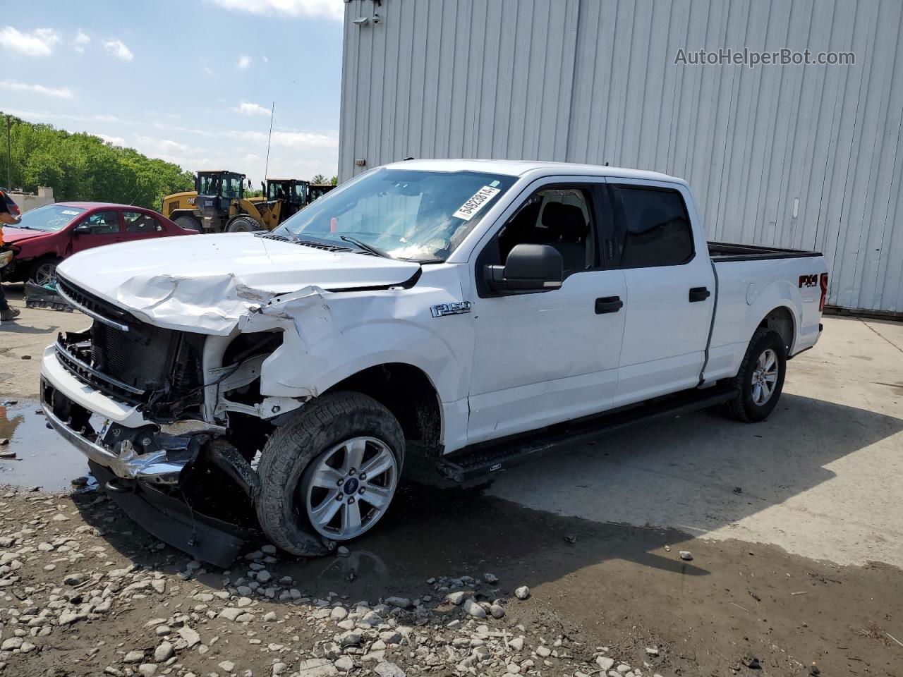 2018 Ford F150 Supercrew White vin: 1FTFW1E58JKE96352