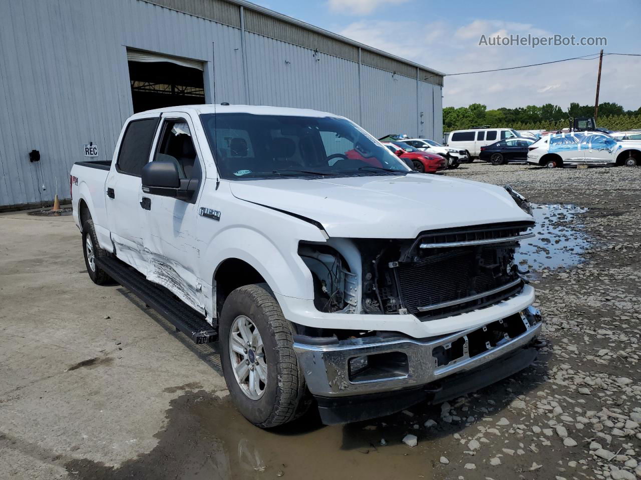 2018 Ford F150 Supercrew White vin: 1FTFW1E58JKE96352