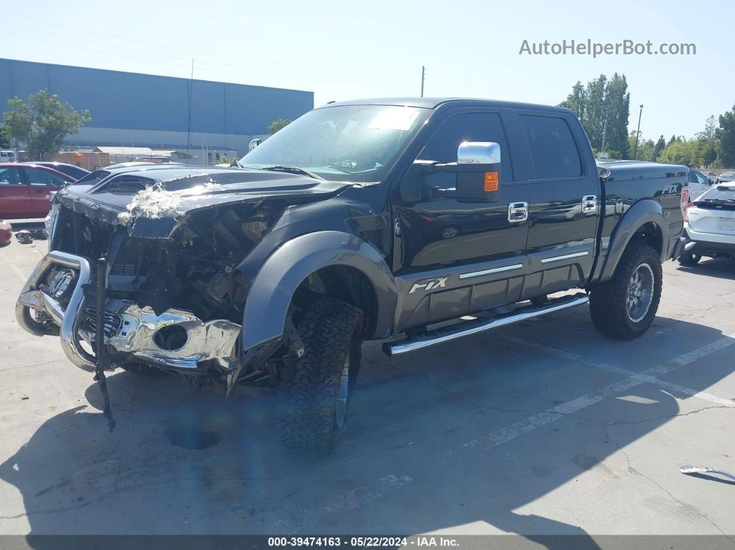 2014 Ford F-150 Lariat Black vin: 1FTFW1E65EFA85515