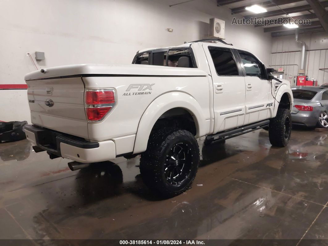 2014 Ford F-150 Lariat White vin: 1FTFW1E68EFD14723