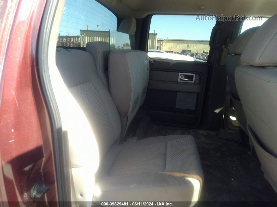 2010 Ford F-150 Xlt Maroon vin: 1FTFW1E83AFC12810