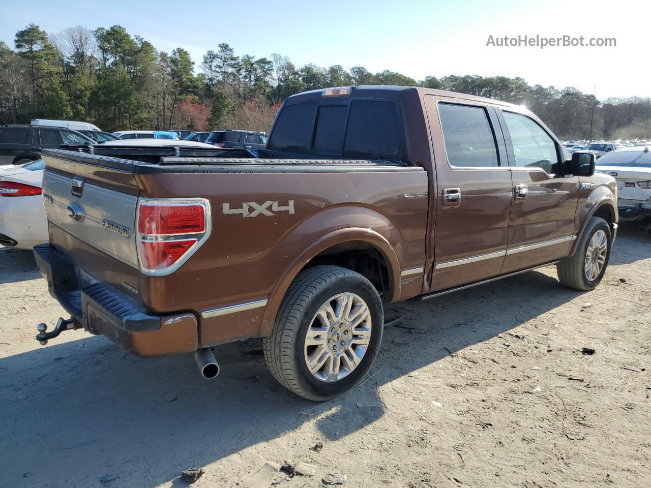 2011 Ford F150 Supercrew Коричневый vin: 1FTFW1EF0BFA12077