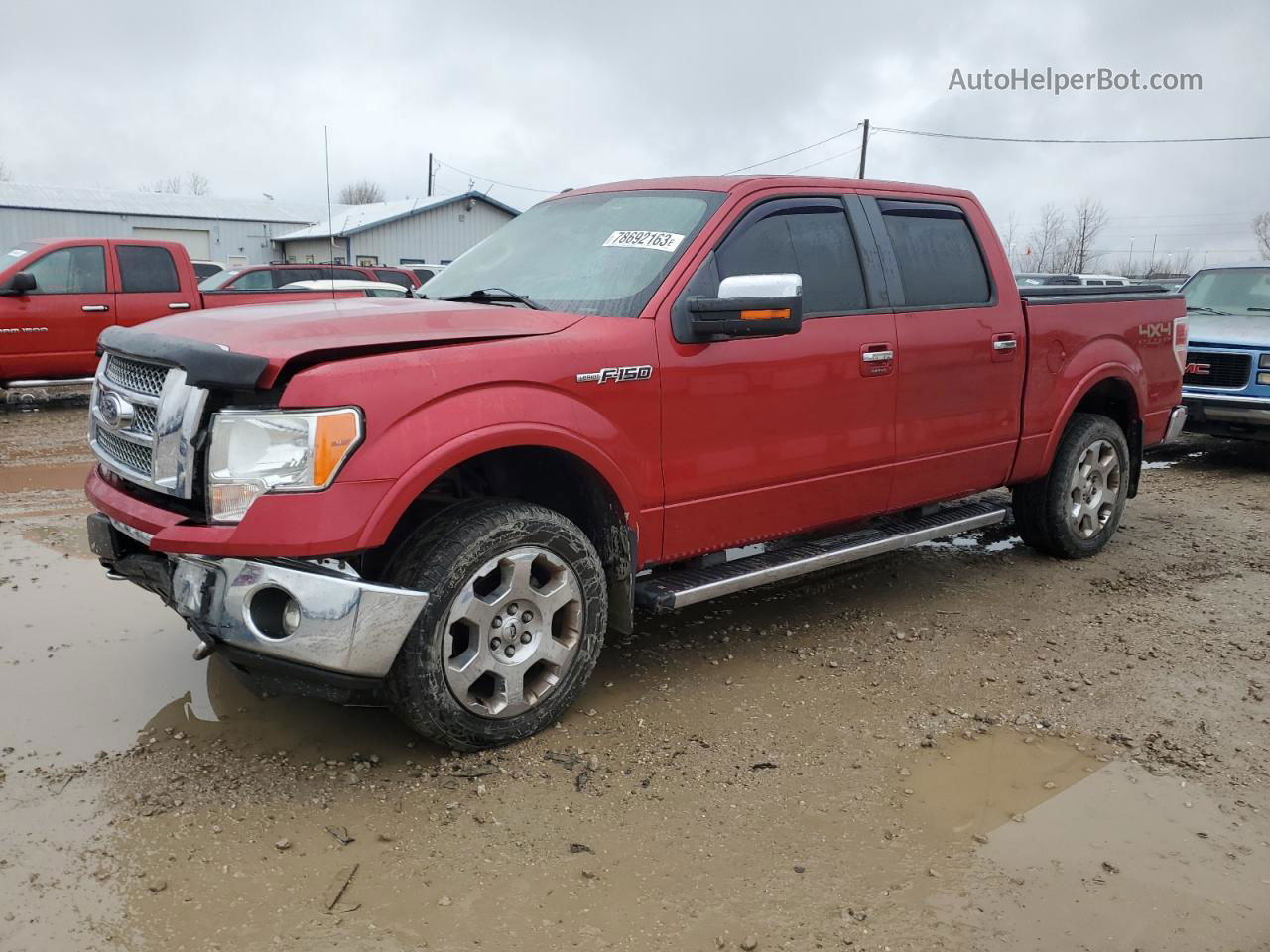 2011 Ford F150 Supercrew Red vin: 1FTFW1EF0BFA57441