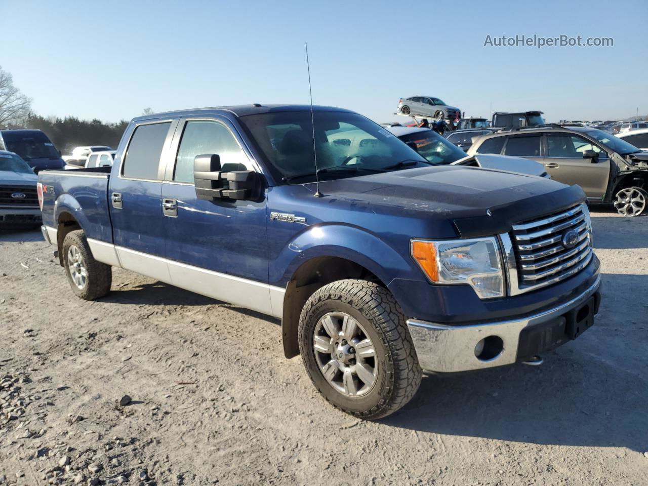 2011 Ford F150 Supercrew Blue vin: 1FTFW1EF0BFB50217