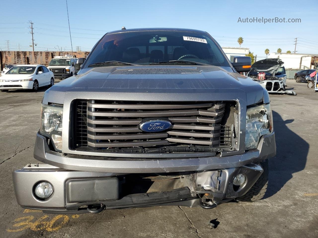 2011 Ford F150 Supercrew Gray vin: 1FTFW1EF0BFC43321