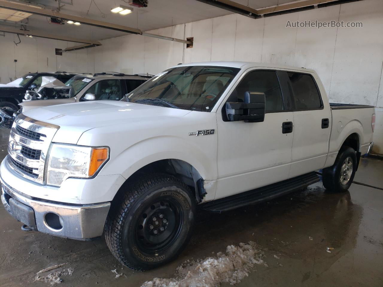 2014 Ford F150 Supercrew White vin: 1FTFW1EF0EFA86877