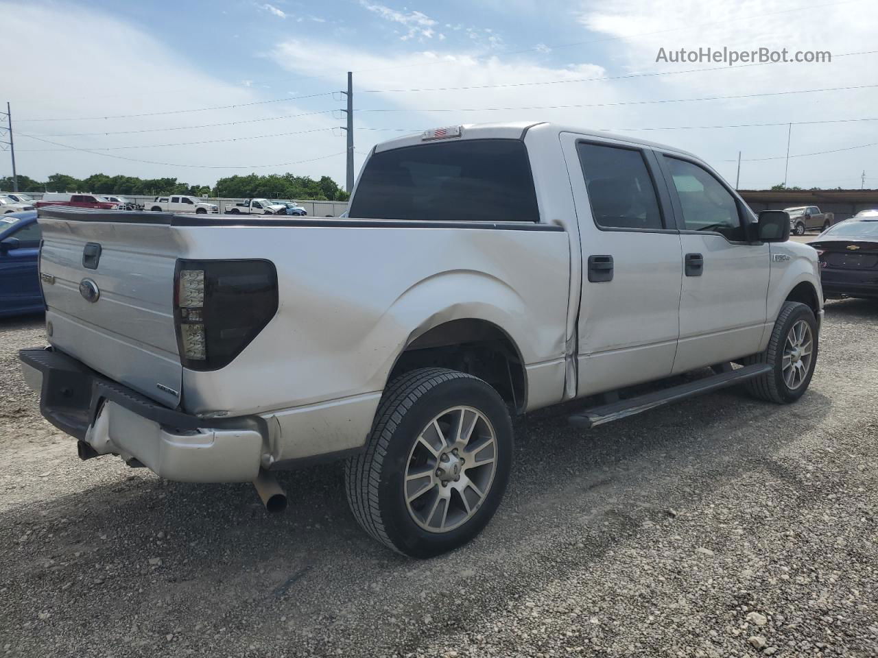 2014 Ford F150 Supercrew Silver vin: 1FTFW1EF0EKD66936