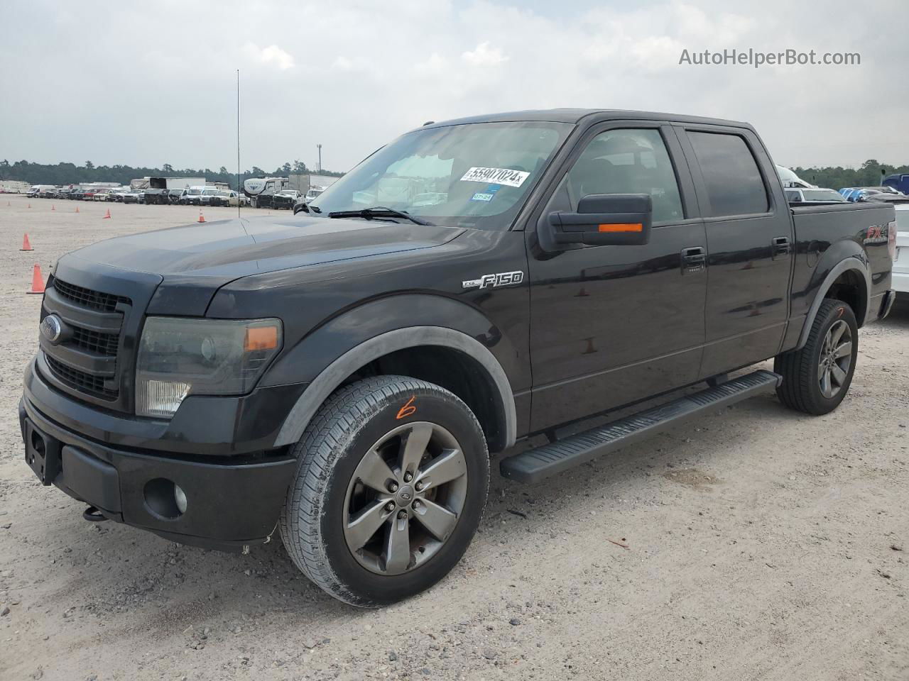 2014 Ford F150 Supercrew Черный vin: 1FTFW1EF0EKE94657