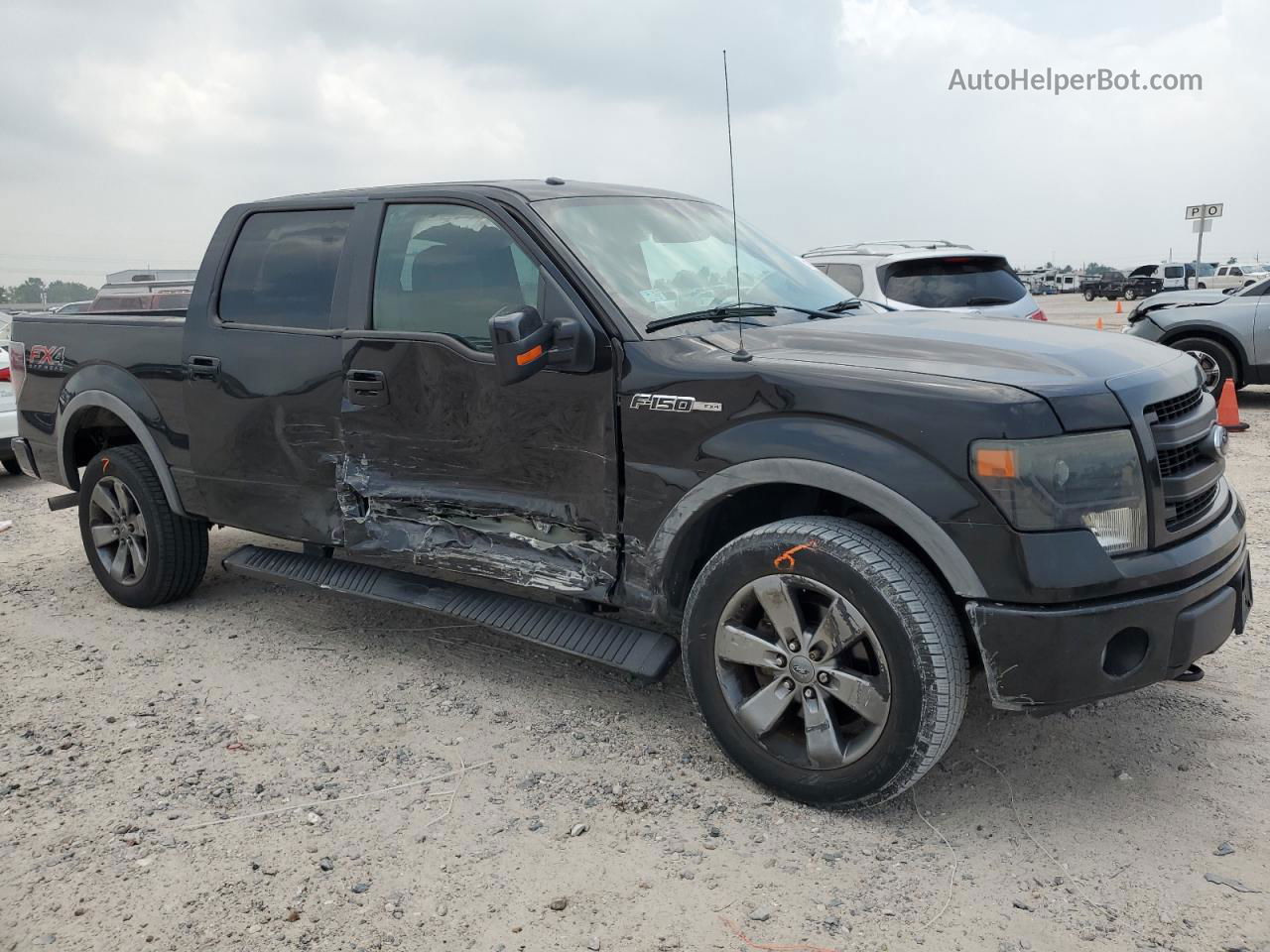 2014 Ford F150 Supercrew Черный vin: 1FTFW1EF0EKE94657