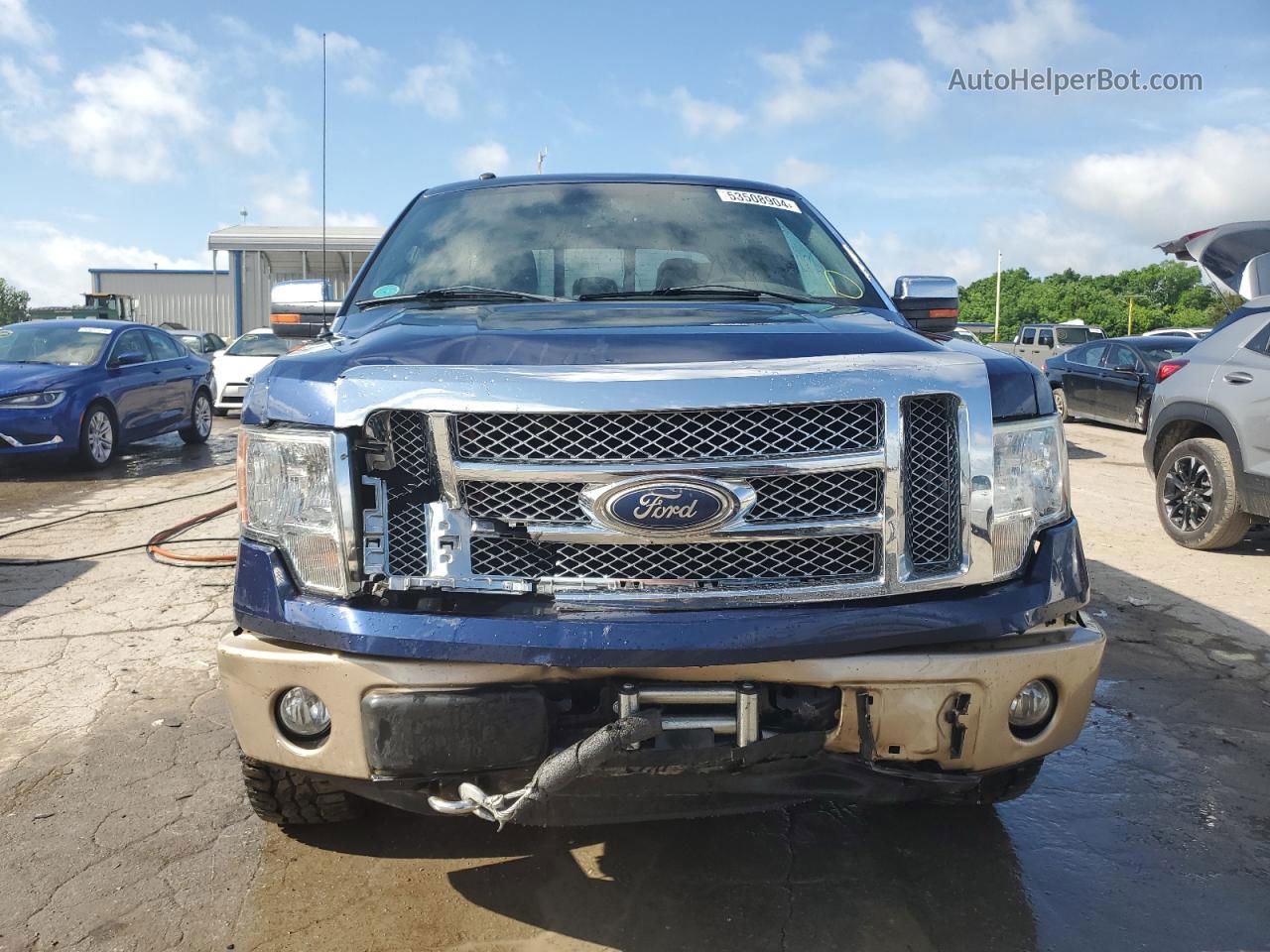 2011 Ford F150 Supercrew Blue vin: 1FTFW1EF1BFA08345