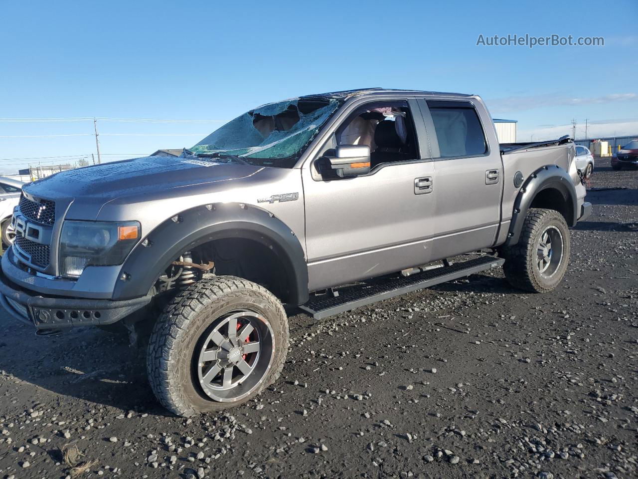 2014 Ford F150 Supercrew Gray vin: 1FTFW1EF1EKE48948