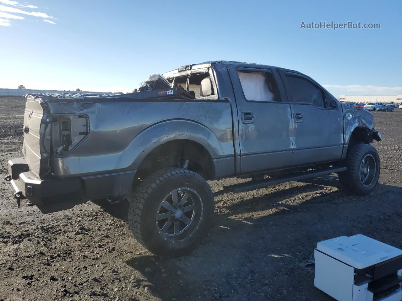 2014 Ford F150 Supercrew Gray vin: 1FTFW1EF1EKE48948