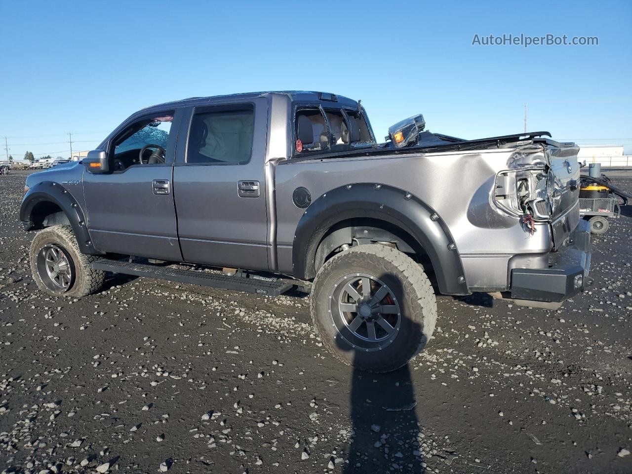 2014 Ford F150 Supercrew Gray vin: 1FTFW1EF1EKE48948