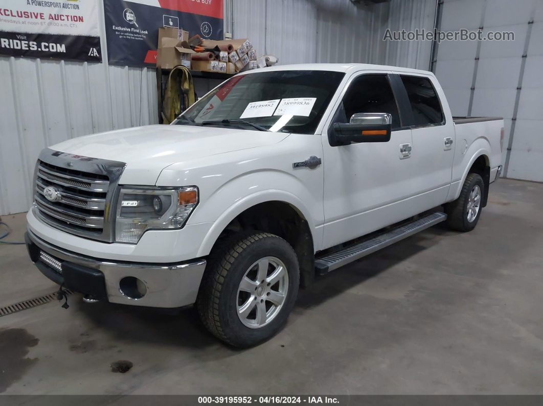 2014 Ford F-150 King Ranch White vin: 1FTFW1EF1EKE75051