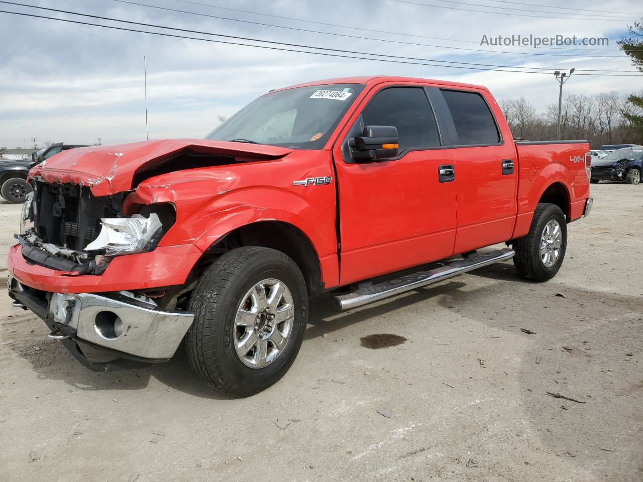 2014 Ford F150 Supercrew Red vin: 1FTFW1EF1EKG44615