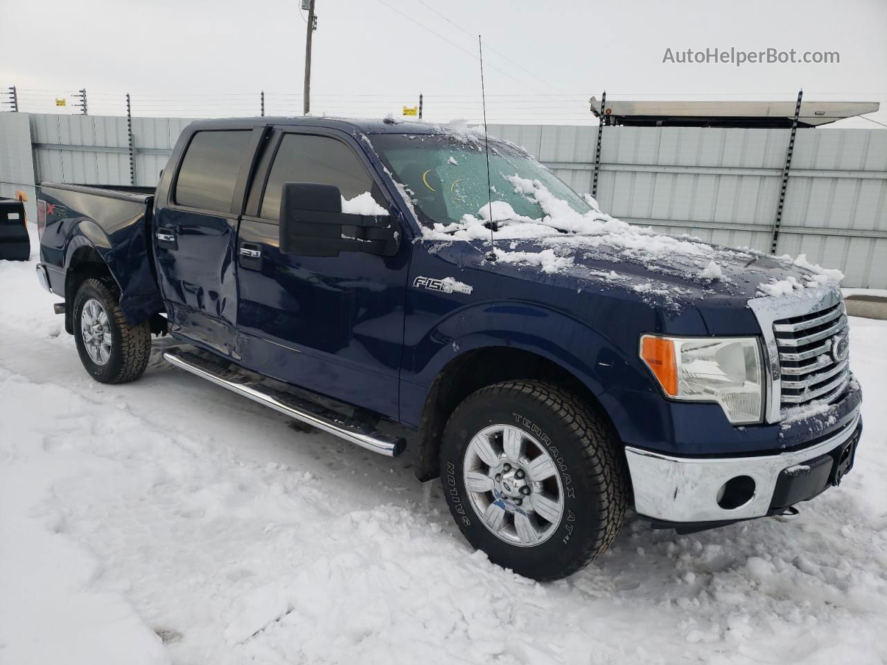 2011 Ford F150 Supercrew Blue vin: 1FTFW1EF2BFB49232