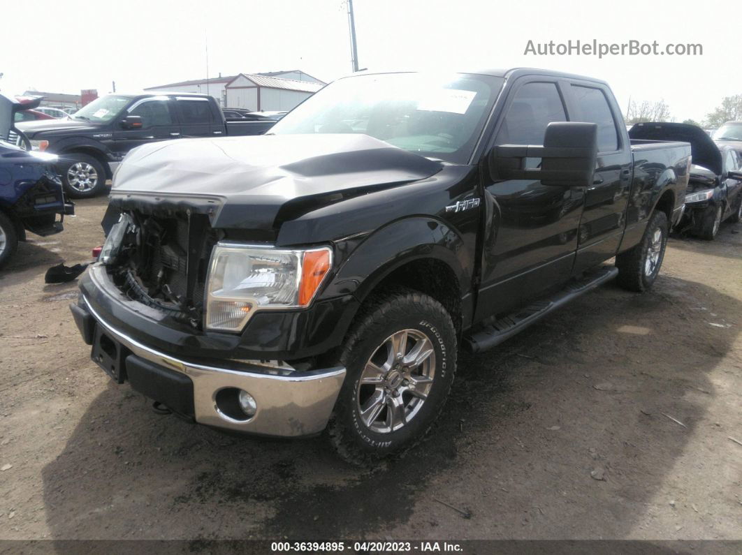 2014 Ford F-150 Xlt Black vin: 1FTFW1EF2EKF57225