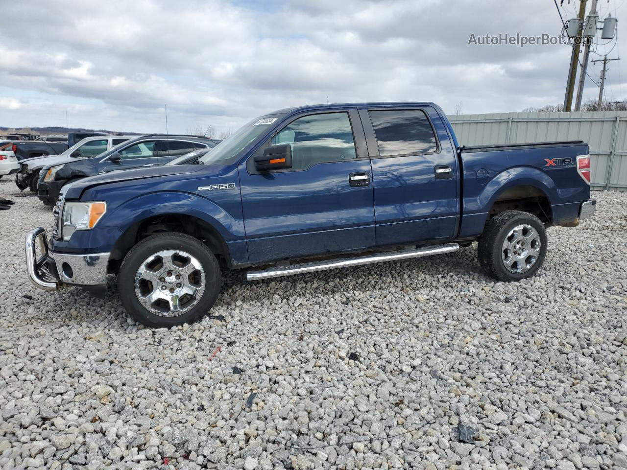 2011 Ford F150 Supercrew Blue vin: 1FTFW1EF3BFA09044