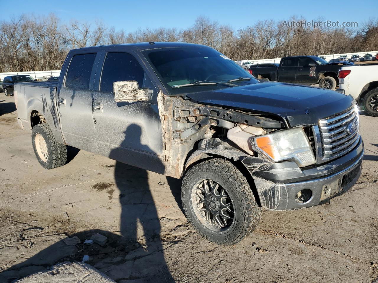 2011 Ford F150 Supercrew Gray vin: 1FTFW1EF3BKE16014