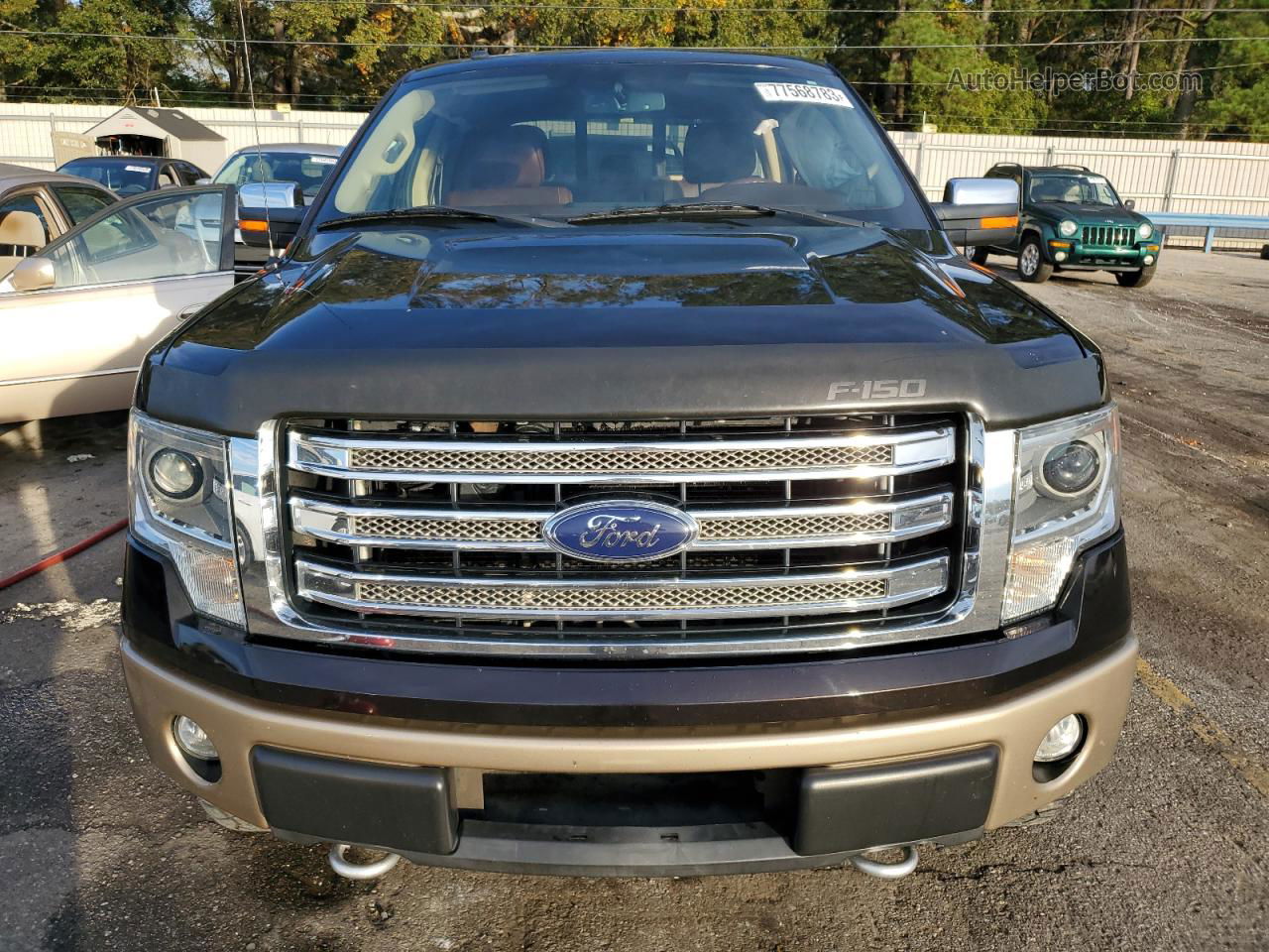 2014 Ford F150 Supercrew Brown vin: 1FTFW1EF3EKD49256