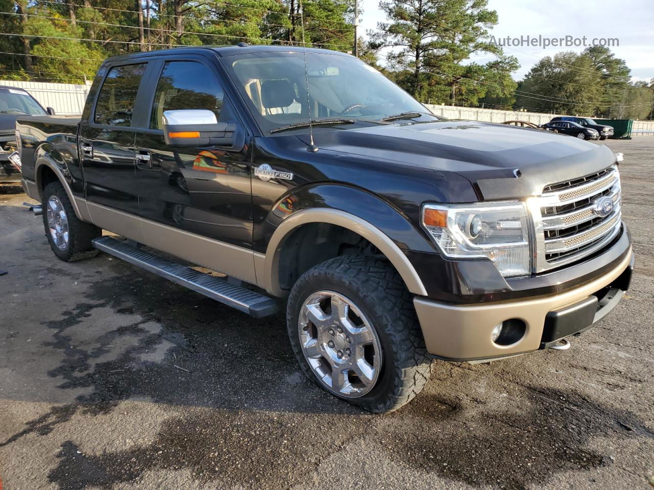 2014 Ford F150 Supercrew Brown vin: 1FTFW1EF3EKD49256