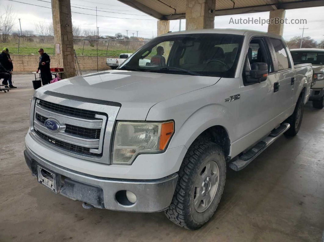 2014 Ford F-150 Xlt White vin: 1FTFW1EF3EKE58946