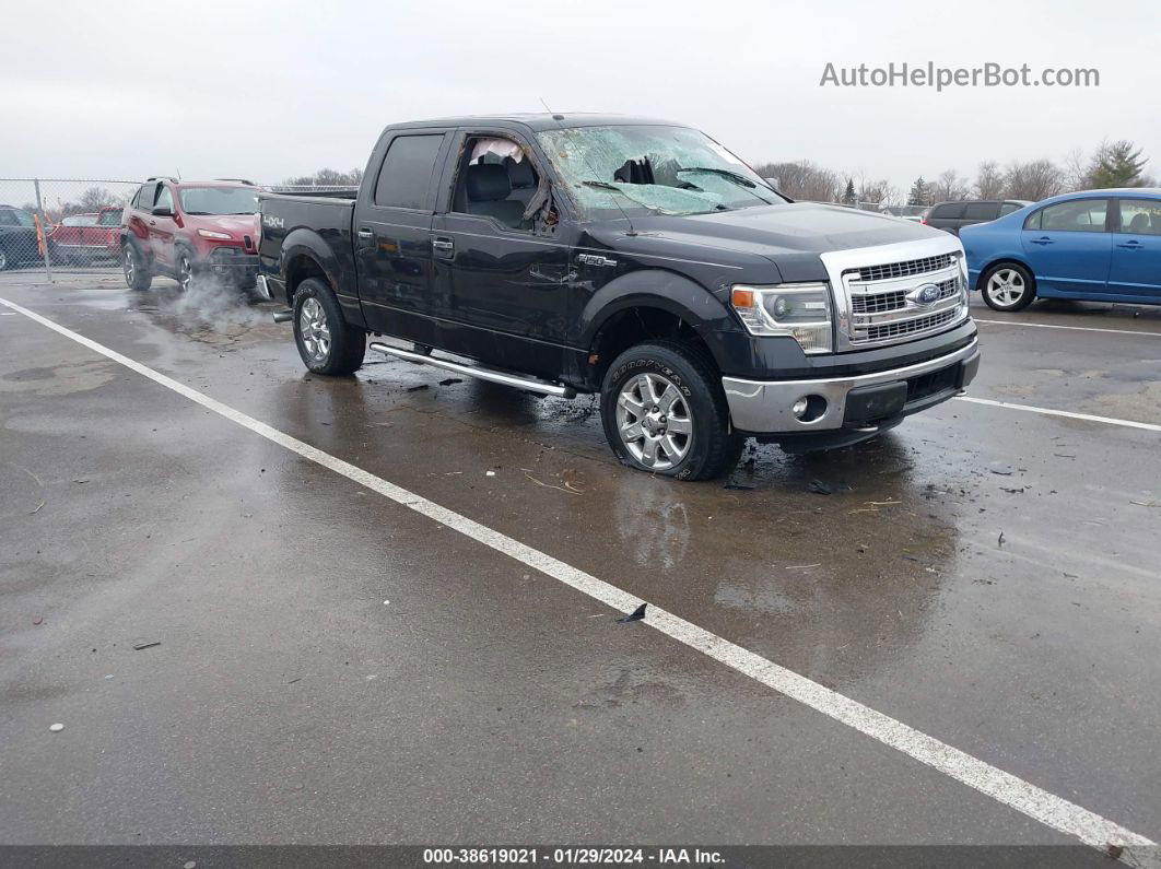 2014 Ford F-150 Xlt Black vin: 1FTFW1EF3EKF71778