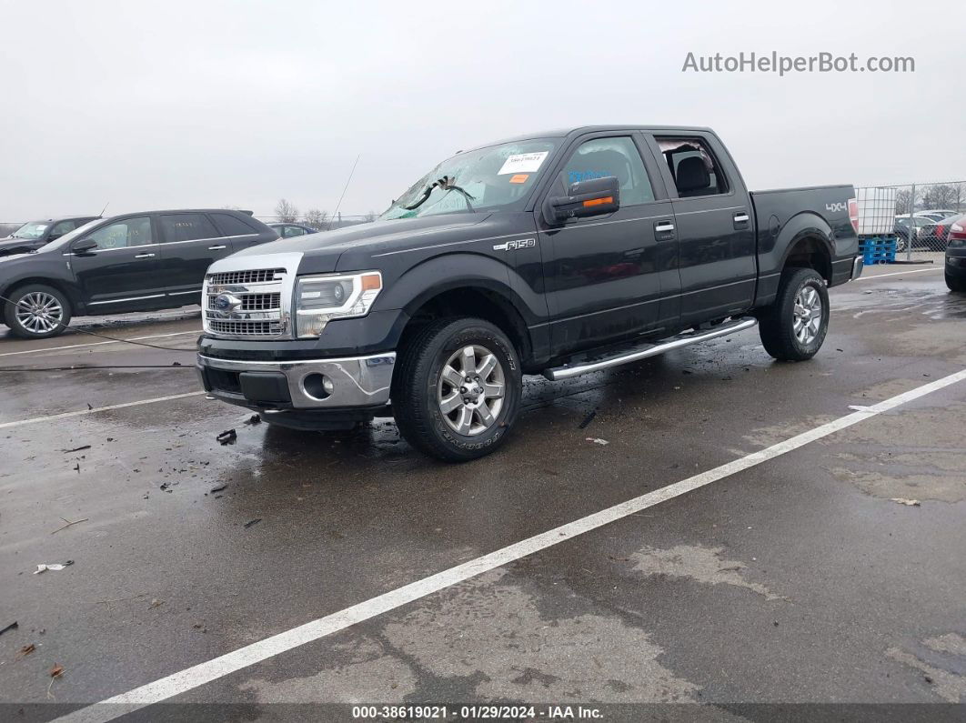 2014 Ford F-150 Xlt Black vin: 1FTFW1EF3EKF71778