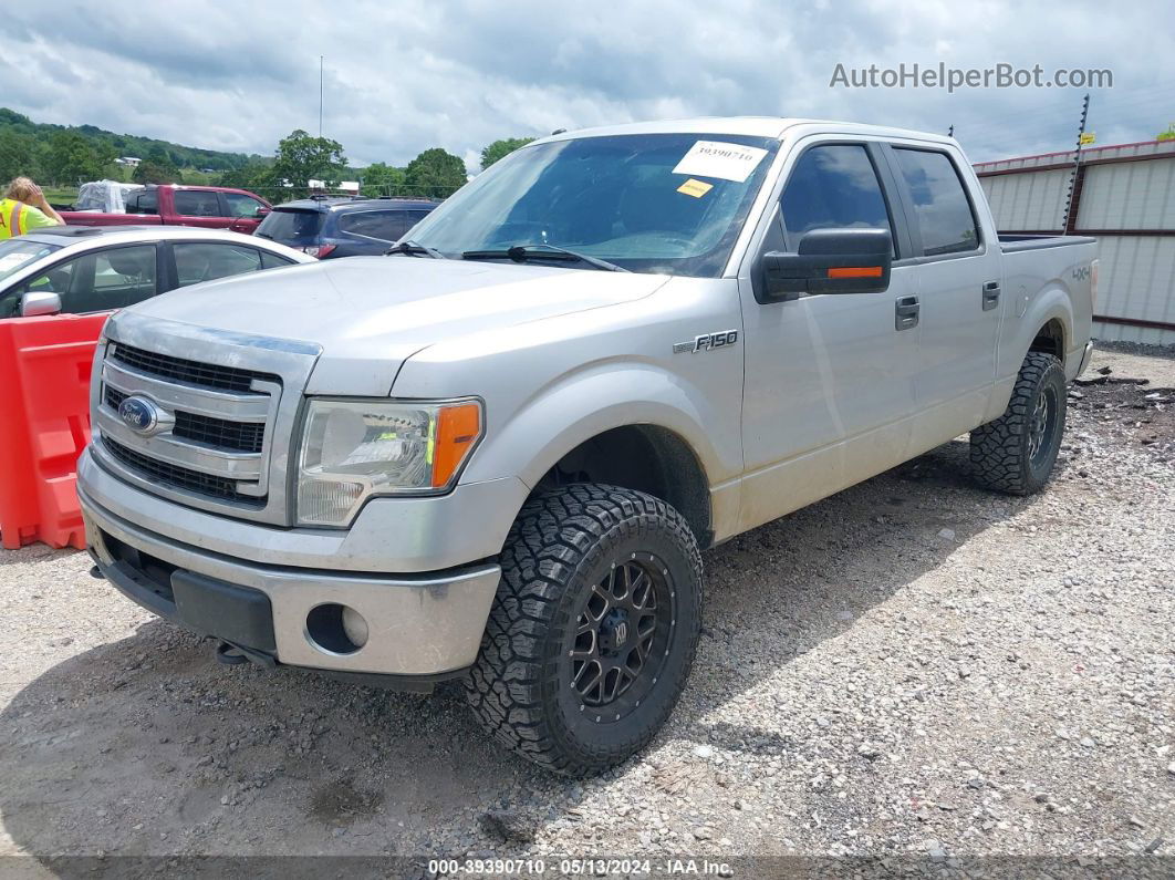 2014 Ford F-150 Xlt Silver vin: 1FTFW1EF3EKF79878