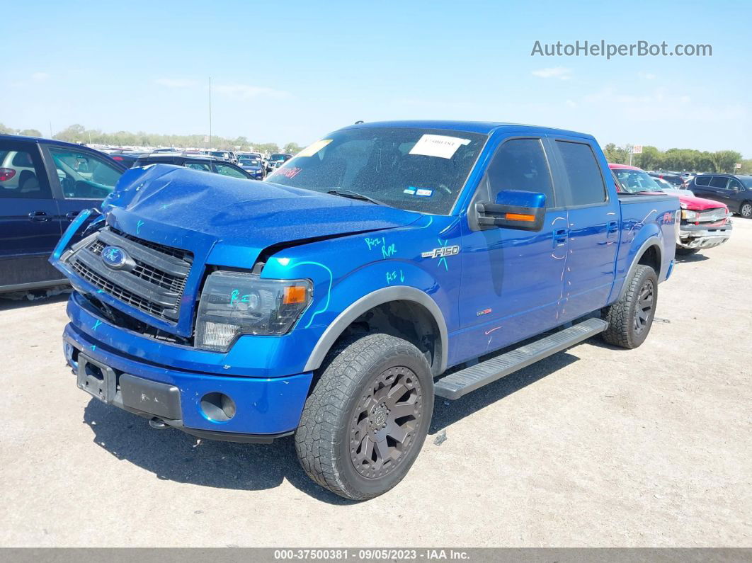 2014 Ford F-150 Xl/xlt/stx/fx4/lariat Blue vin: 1FTFW1EF3EKF96969