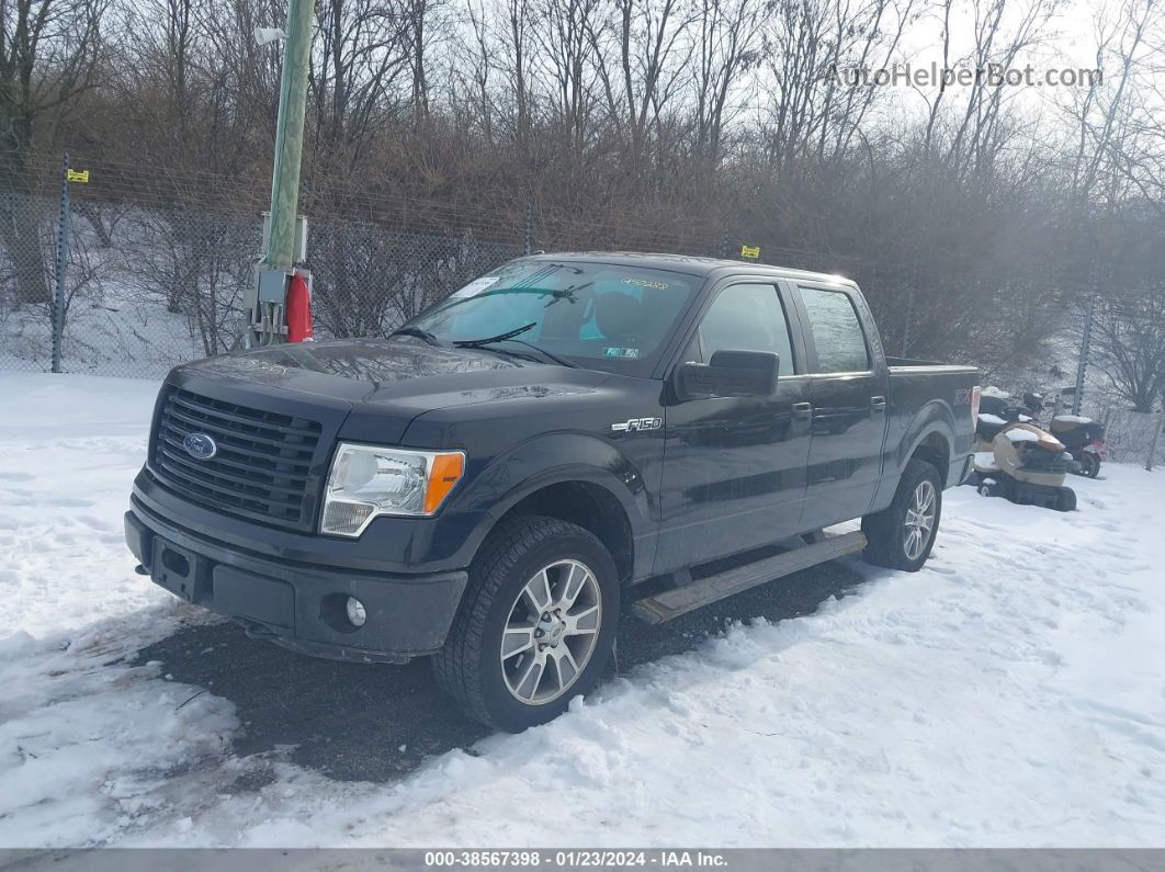 2014 Ford F-150 Stx Black vin: 1FTFW1EF3EKG40288