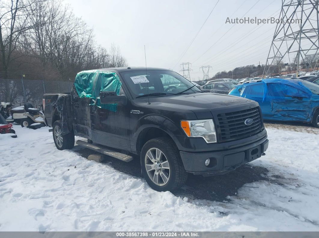 2014 Ford F-150 Stx Black vin: 1FTFW1EF3EKG40288