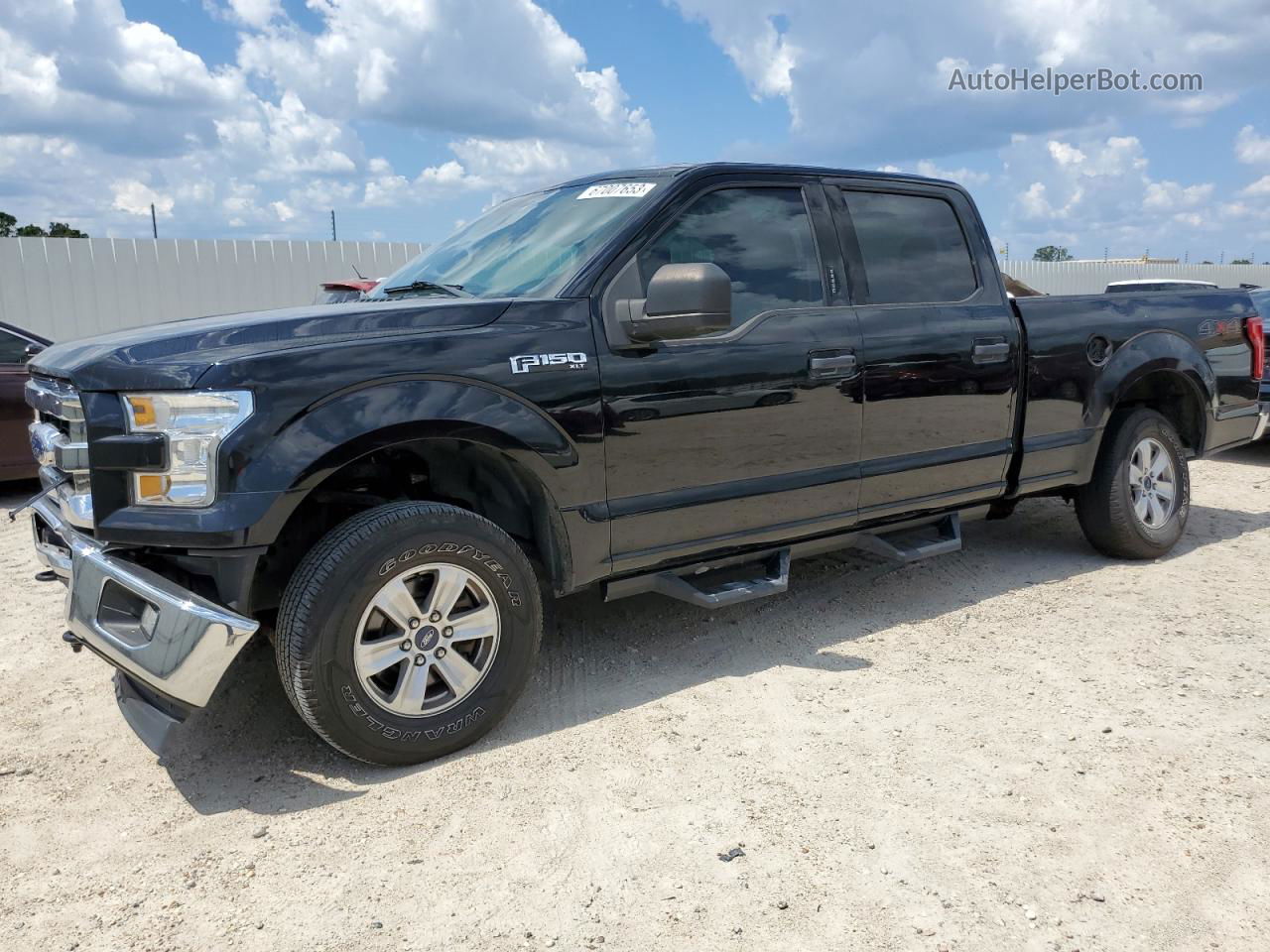 2017 Ford F150 Supercrew Черный vin: 1FTFW1EF3HKE28964