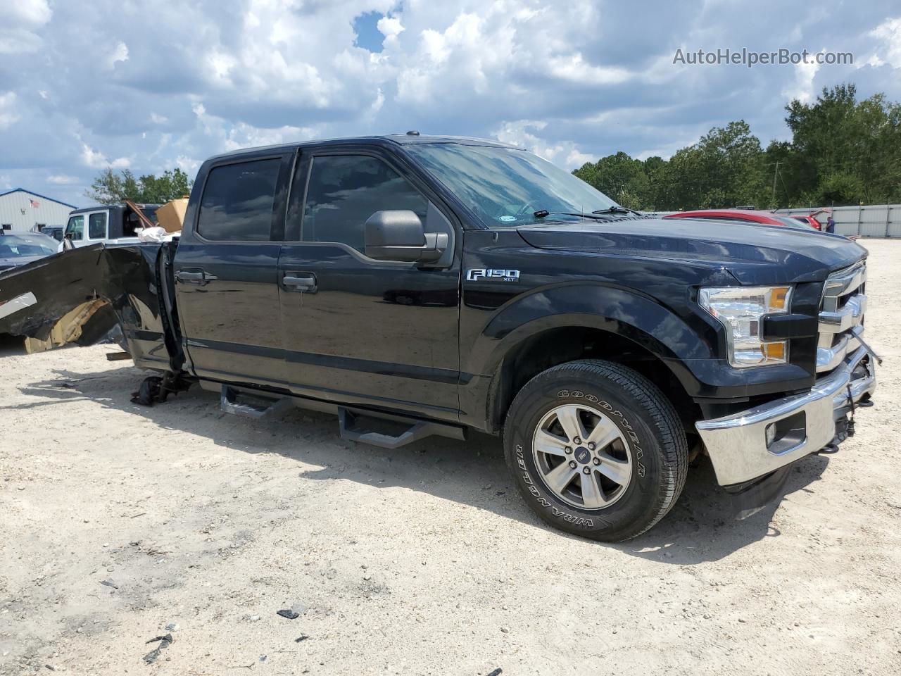 2017 Ford F150 Supercrew Черный vin: 1FTFW1EF3HKE28964