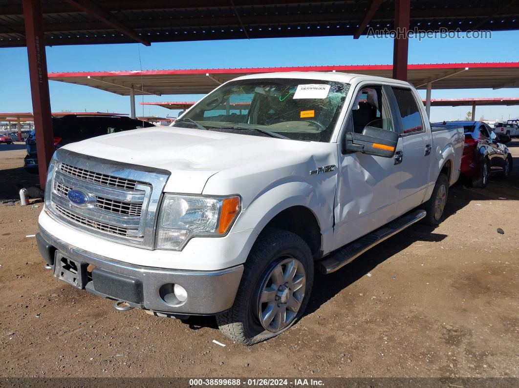 2014 Ford F-150 Xlt White vin: 1FTFW1EF4EFB26684