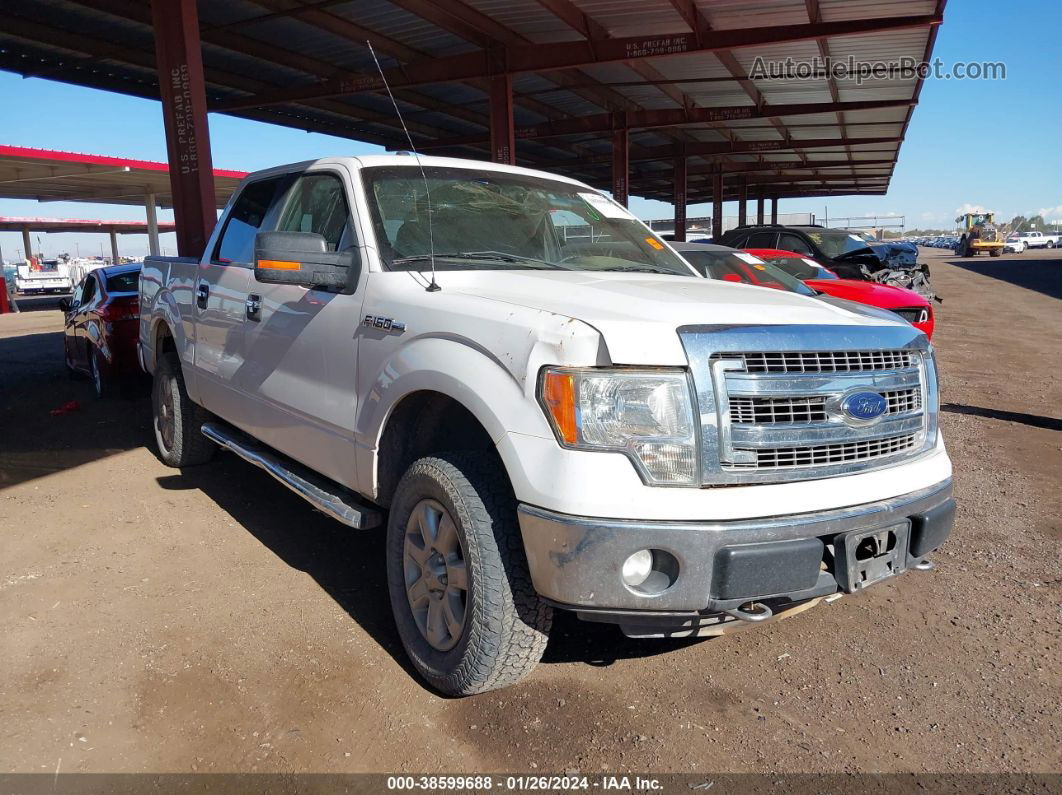 2014 Ford F-150 Xlt White vin: 1FTFW1EF4EFB26684