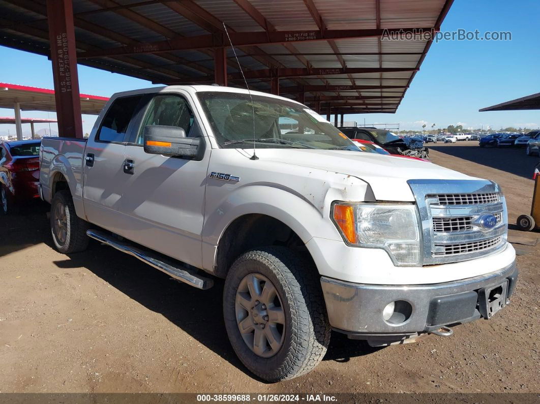 2014 Ford F-150 Xlt White vin: 1FTFW1EF4EFB26684