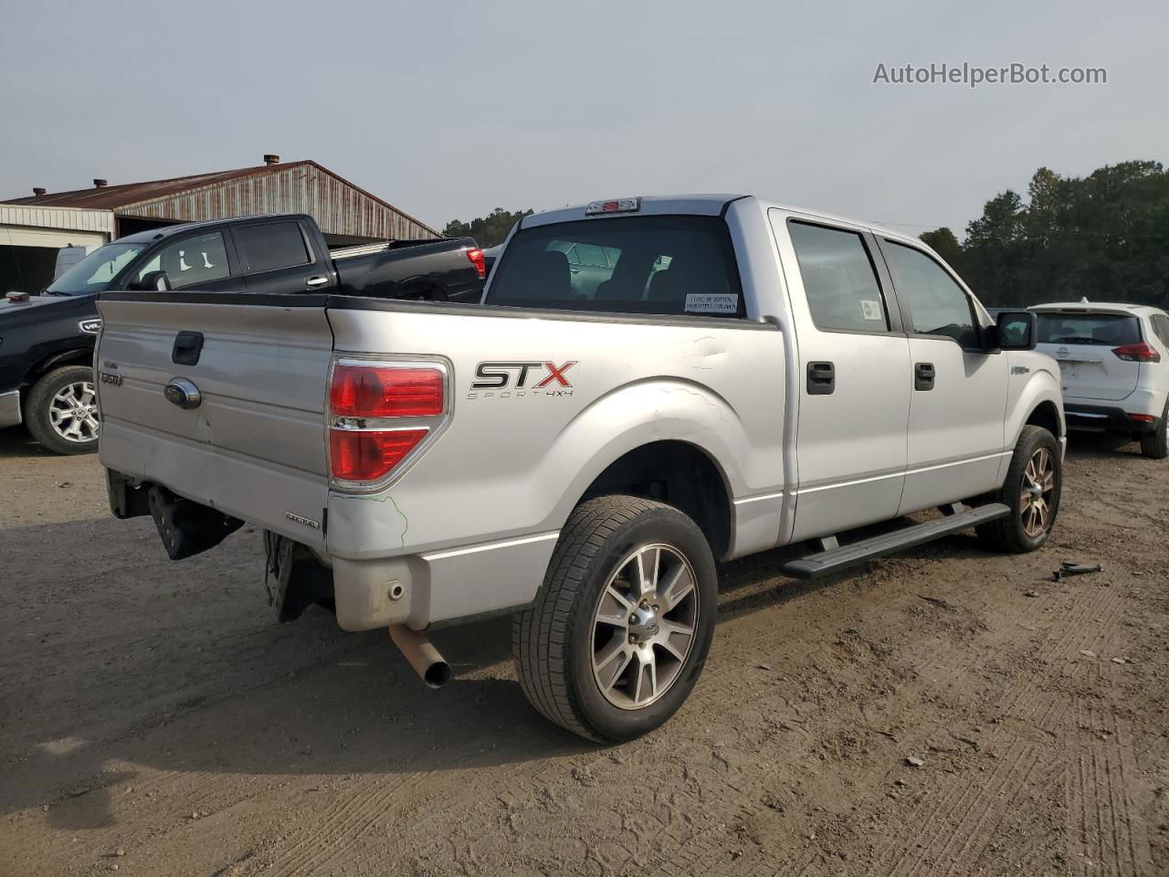 2014 Ford F150 Supercrew Silver vin: 1FTFW1EF4EKF87262